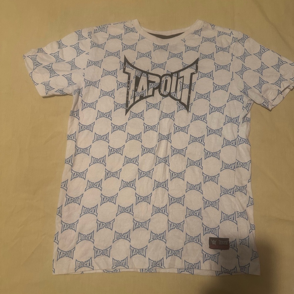 Tapout Kids Blue and White Logo Tee